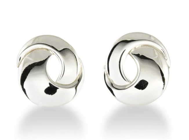 Modern cuff earrings-Sterling Silver Earrings