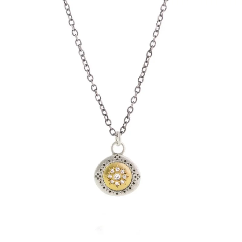 Faith charm necklaces-Seeds of Harmony Diamond Necklace