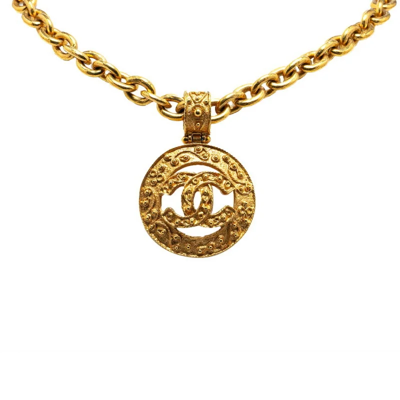 Clear crystal necklaces-Chanel   Plating Necklace (Pre-Owned)