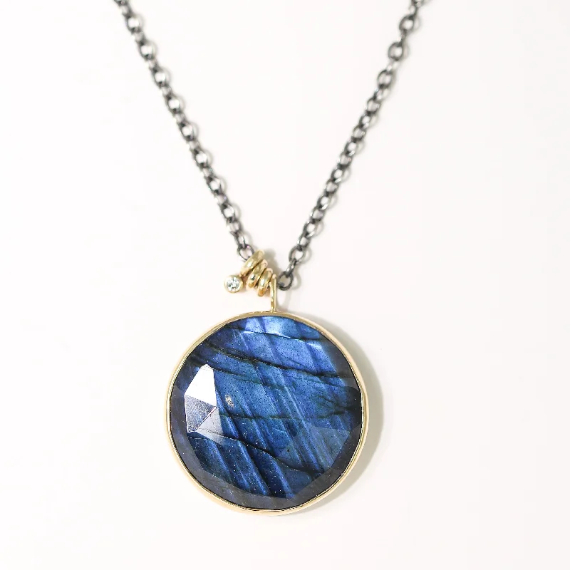 Mixed alloy necklaces-Labradorite Necklace