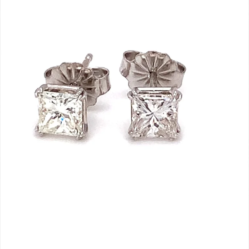 Hex dangle earrings-Diamond Earring