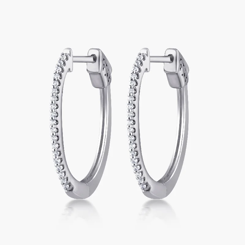 Heliodor earrings-Petite Hinged Hoop Earrings