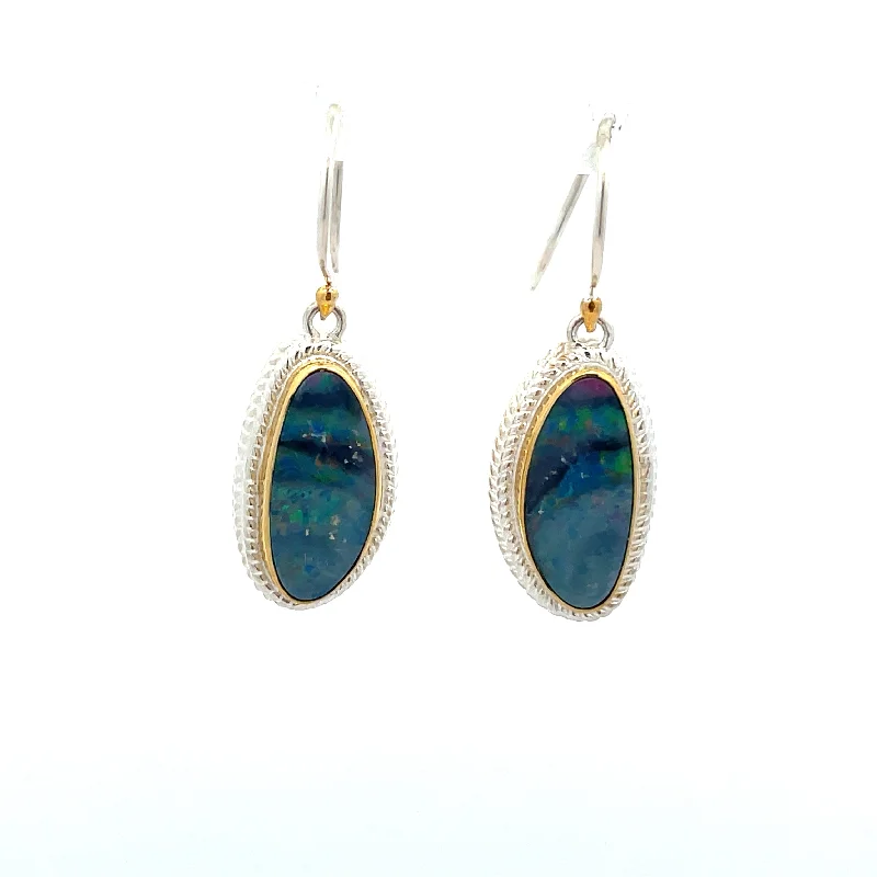 Soft enamel earrings-Sterling Silver Earrings