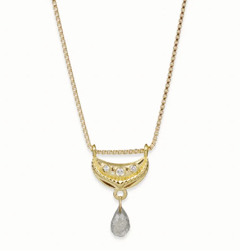 Zircon pendant necklaces-Odyssey Labradorite Necklace