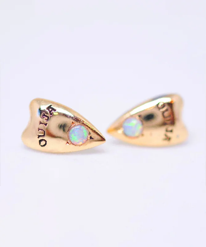 Light hoop earrings-Ouija Planchette Earrings - READY-TO-SHIP