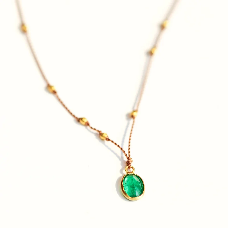 Graceful design necklaces-Emerald Necklace