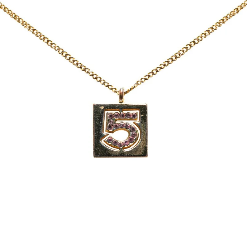 Deep bib necklaces-Chanel  pink  Plating Necklace (Pre-Owned)