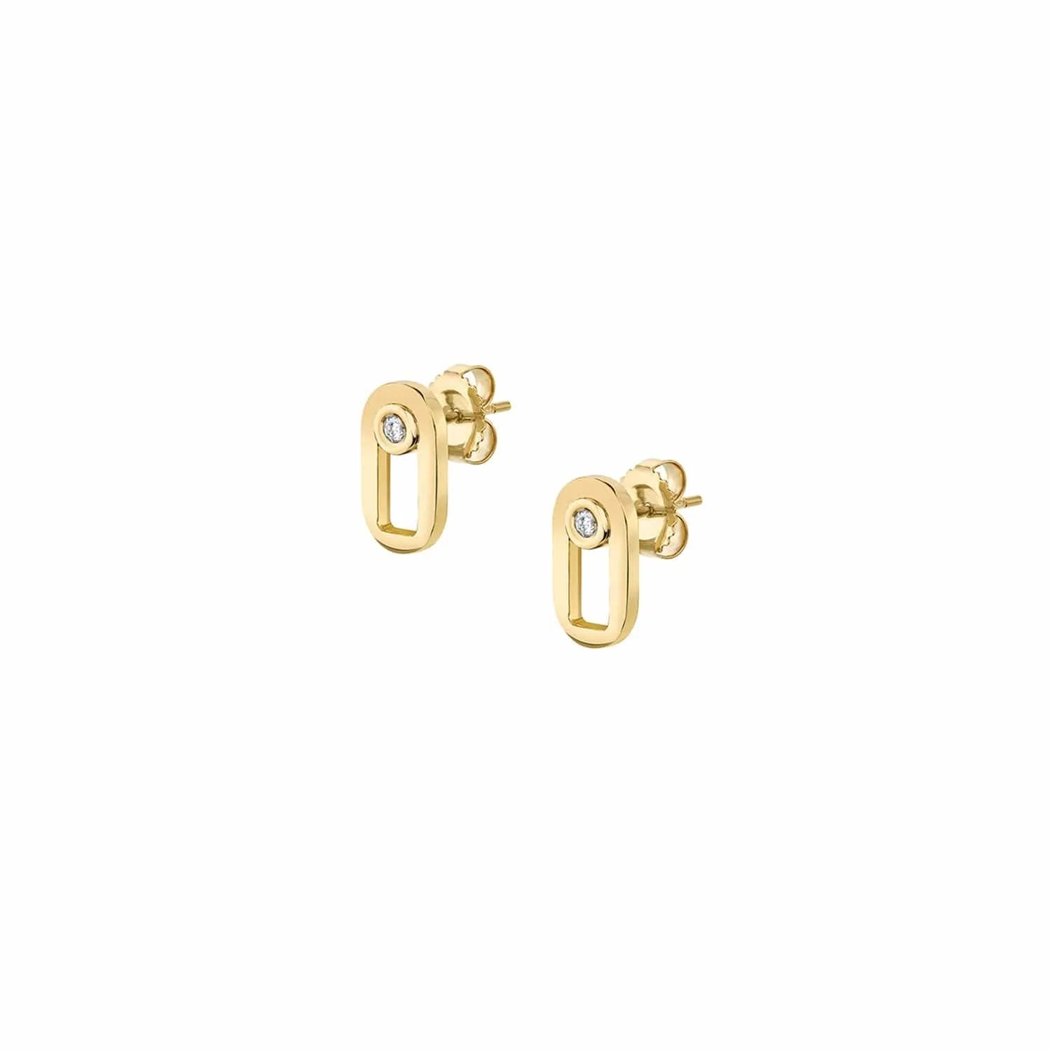 Light hoop earrings-Singleton Studs