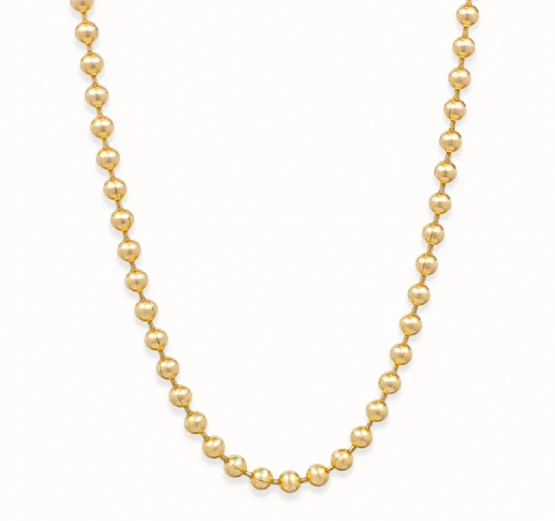 Robust chain necklaces-Charlotte Large Bead Chain Necklace