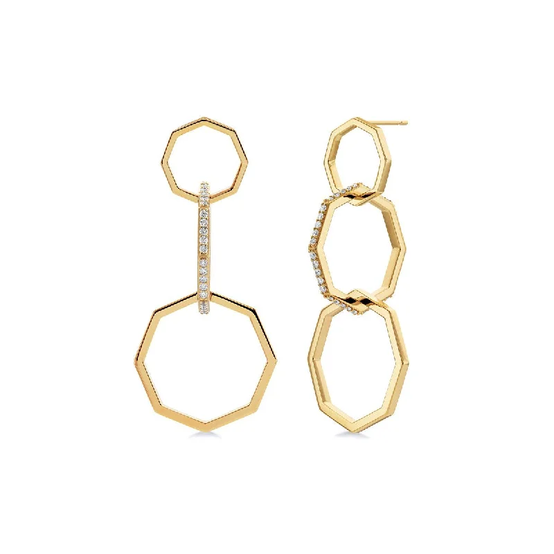 Wanderer weave earrings-Octave Drop Earrings