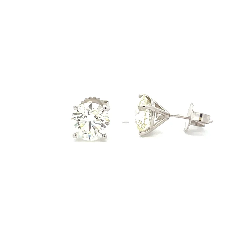 Clear crystal earrings-Diamond Stud Earring