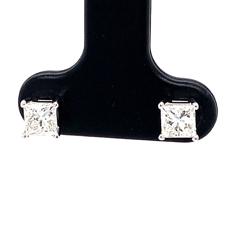 Retro clip earrings-0.79CTW Diamond Stud Earrings