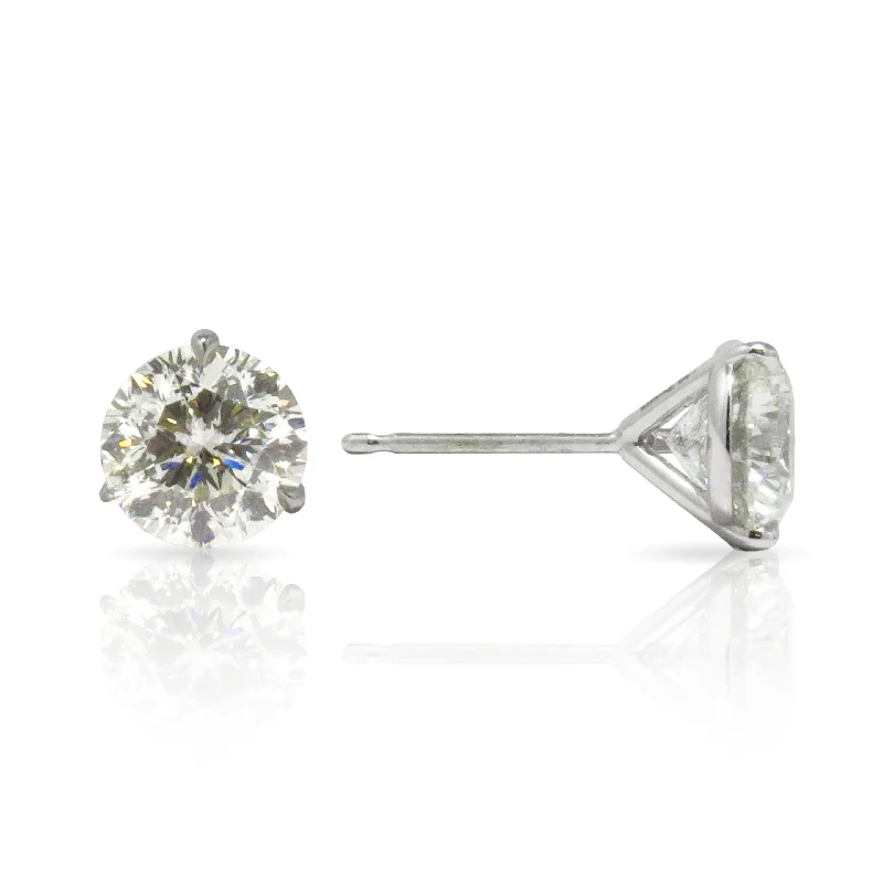 Flat medallion earrings-129CoutureFacets™ Diamond Stud Earrings