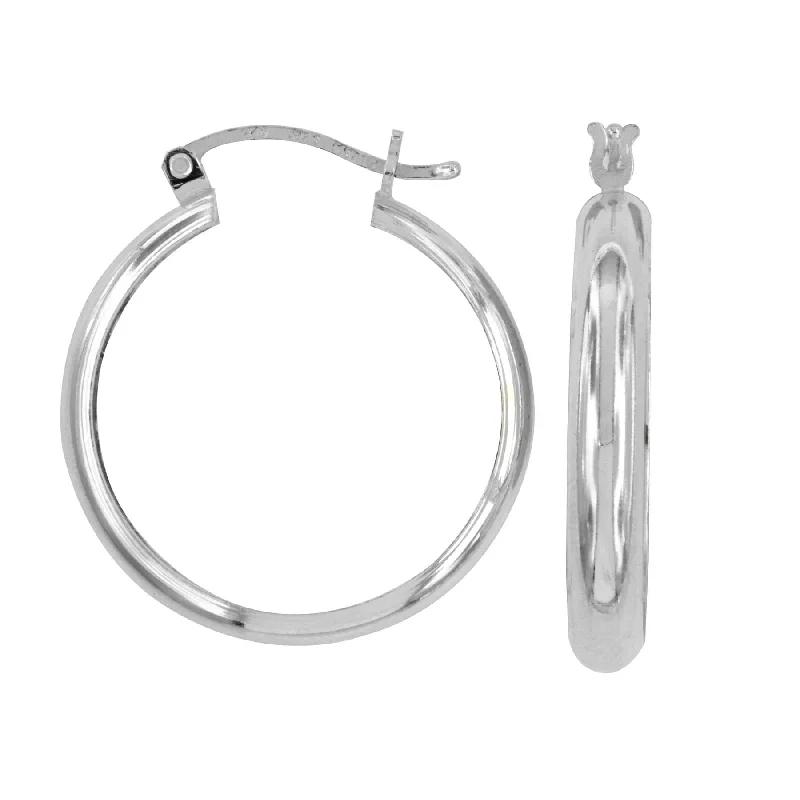 Seven-tier earrings-Sterling Silver Hoop Earrings