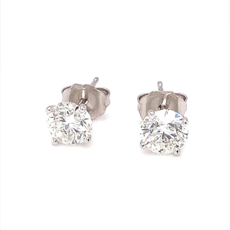 Fine wire earrings-Diamond Earring