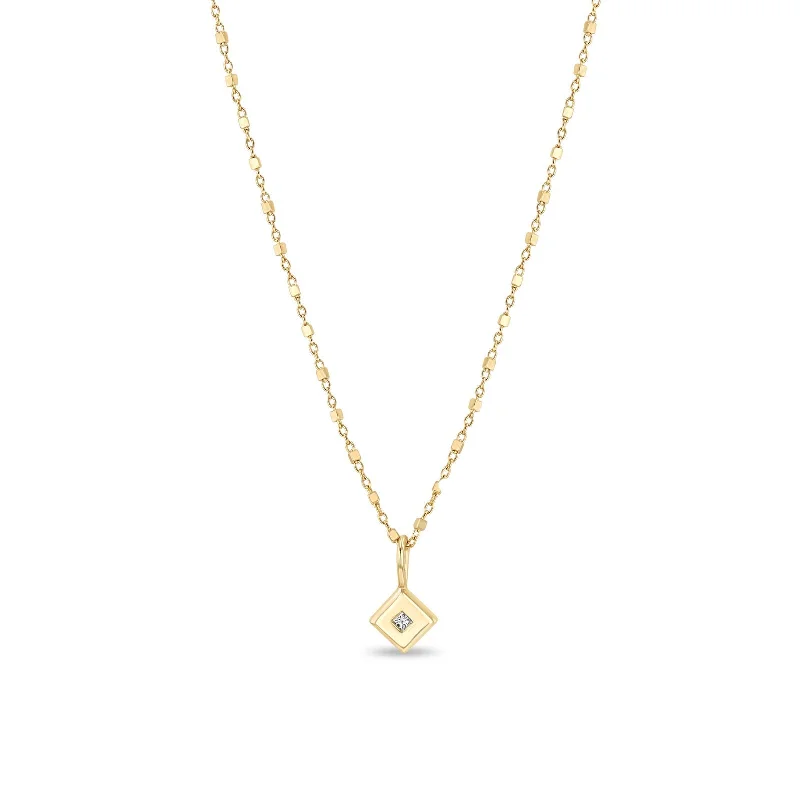 Nova charm necklaces-Princess Diamond Nugget Necklace