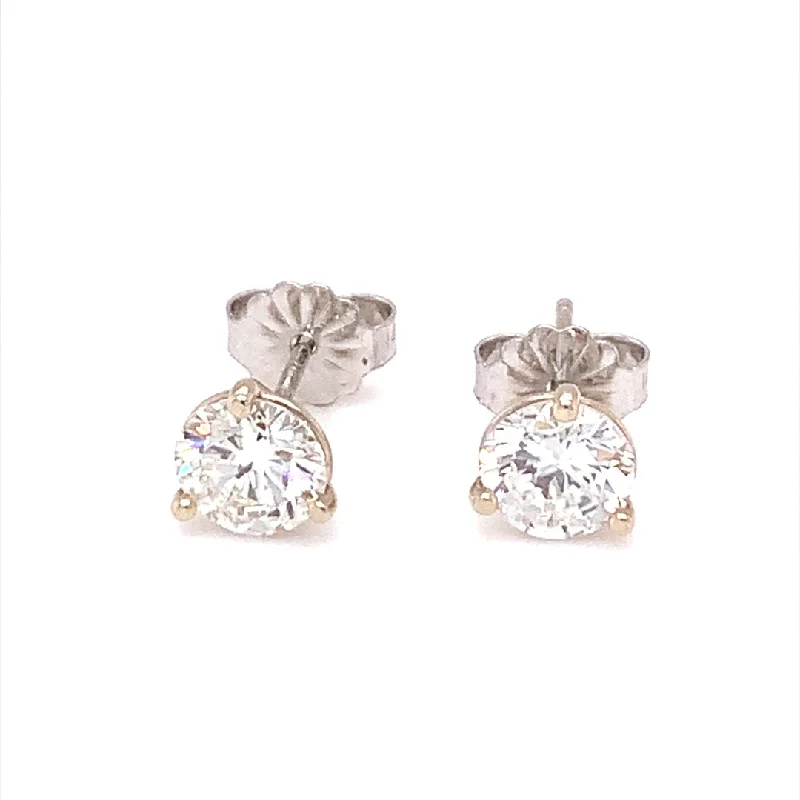 Multi-drop earrings-1.42ctw14K White Gold Diamond Stud Earrings