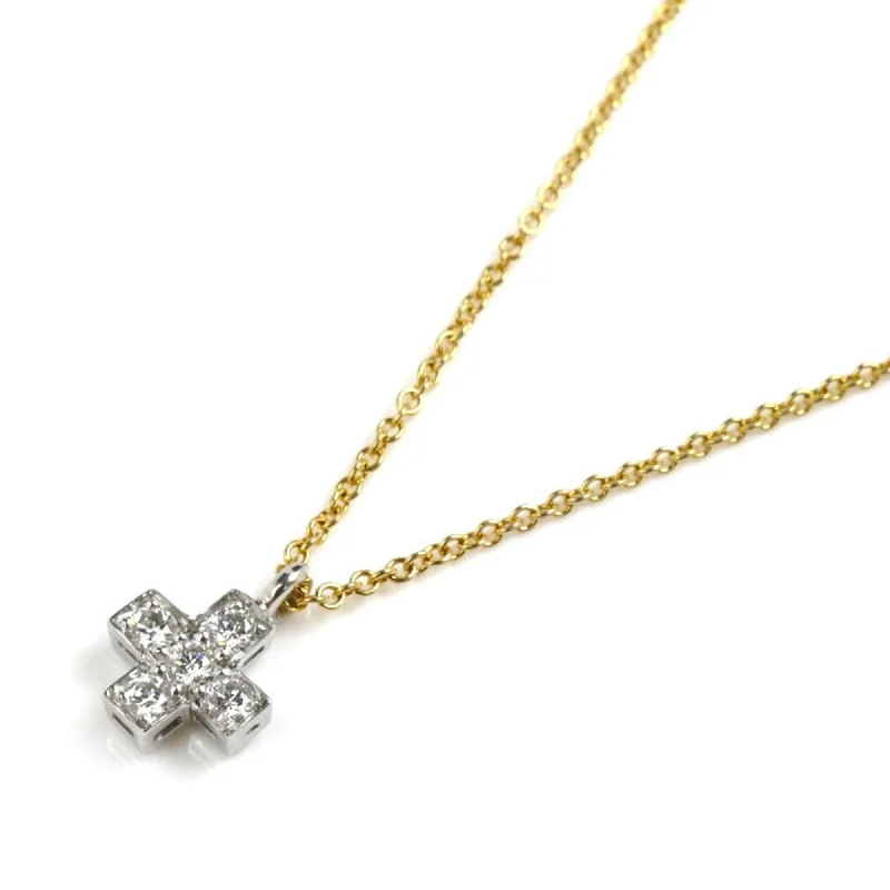 Faith charm necklaces-Tiffany Platinum 950 yellow  (18K) Necklace (Pre-Owned)