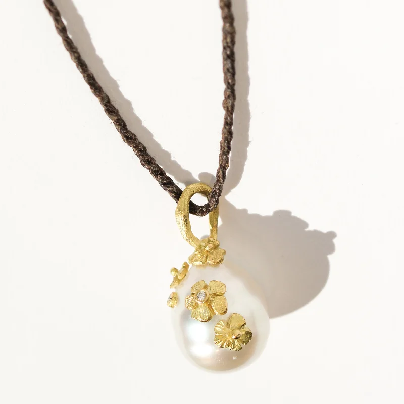 Fox charm necklaces-South Sea Pearl Necklace No.14