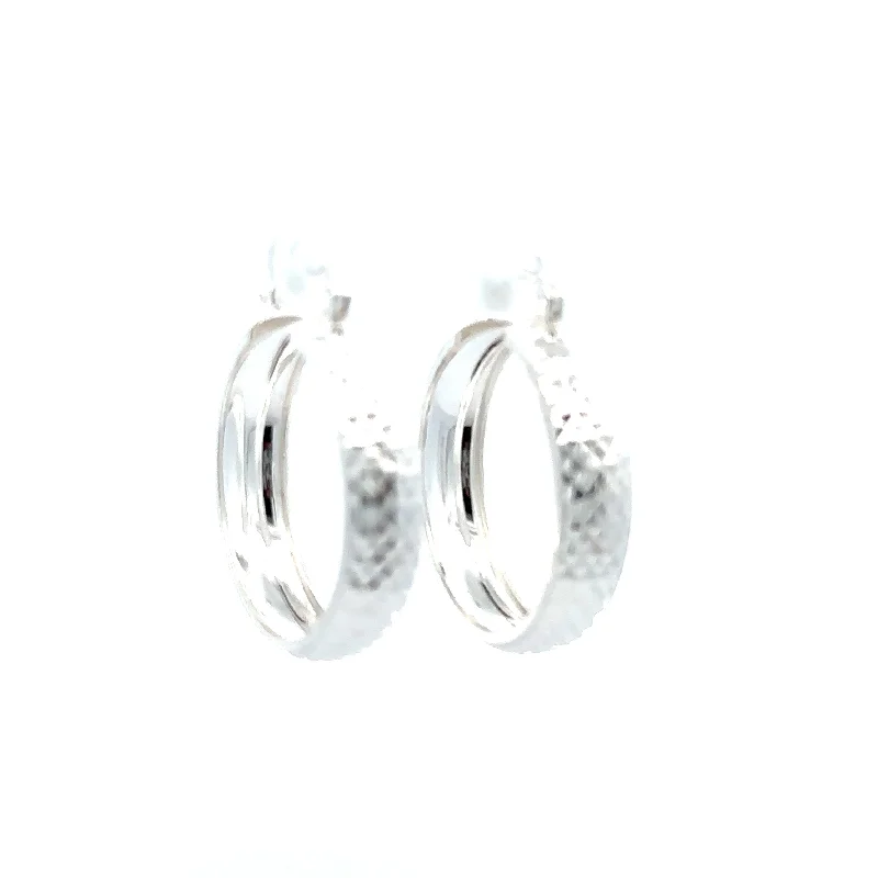 Breezy drop earrings-Sterling Silver HoopEarrings