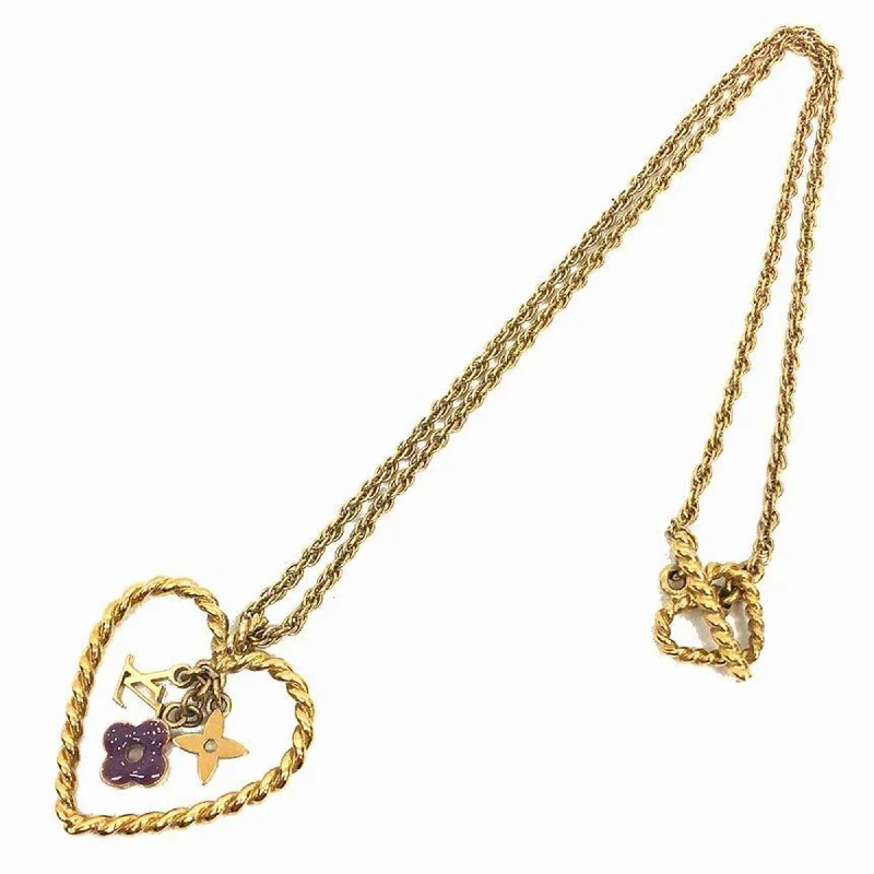 Serpentine stone necklaces-Louis Vuitton  Brass Necklace (Pre-Owned)