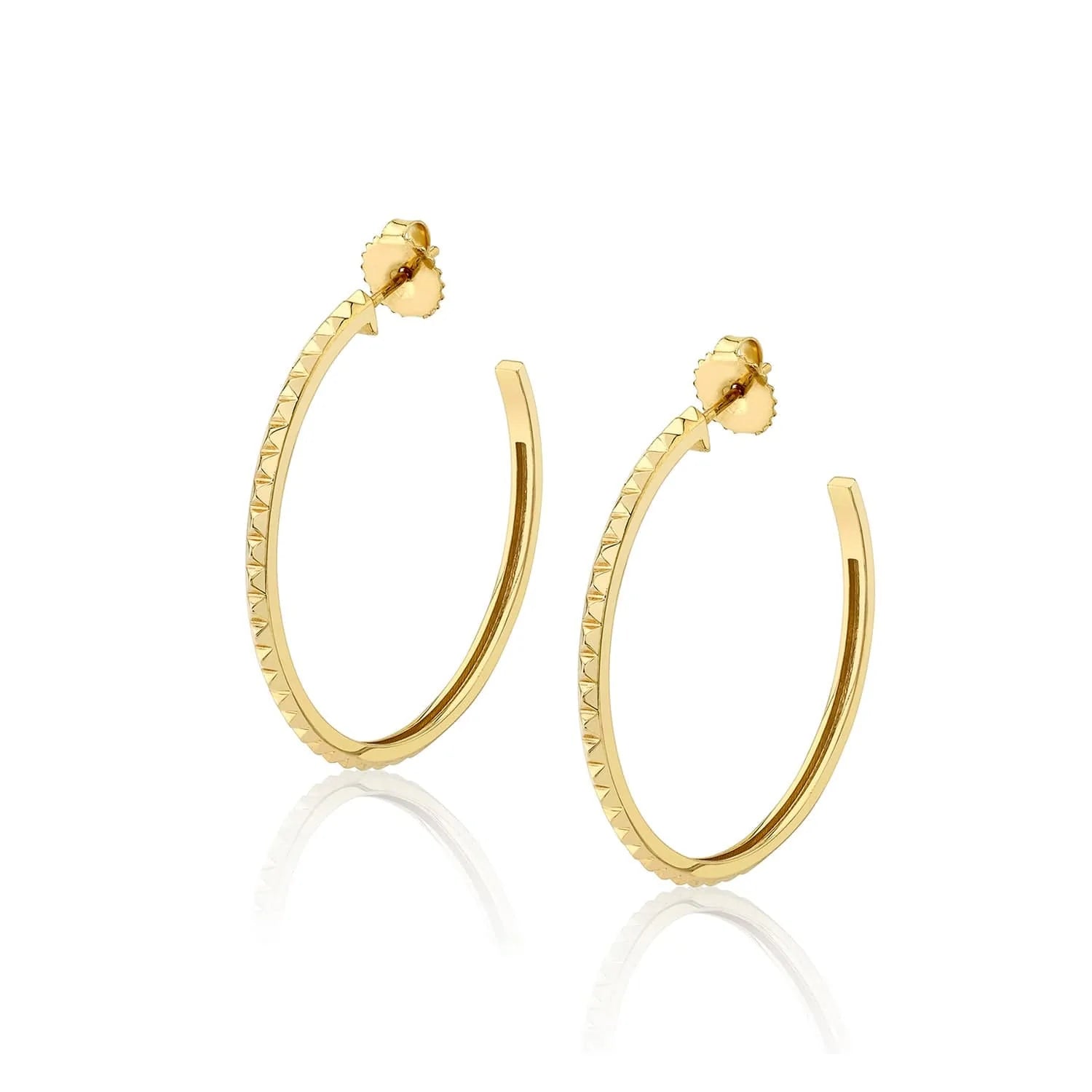 Heavy ring earrings-Foundation Hoop Earrings