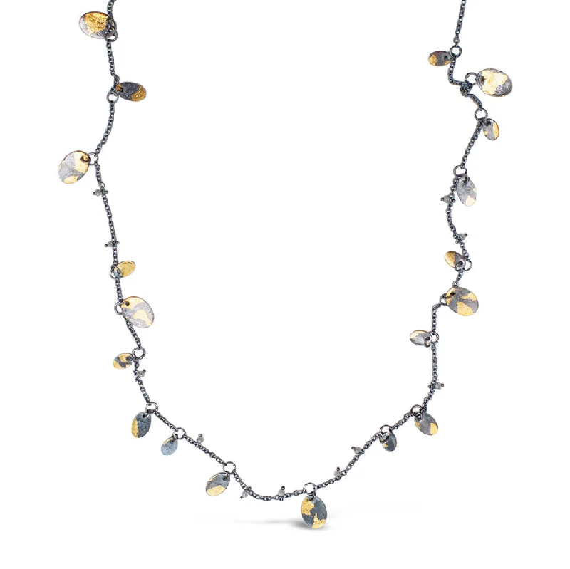 Root design necklaces-Speckled Mix Paillette Chain