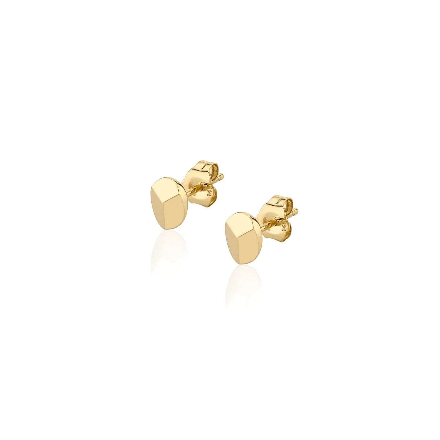 Fine texture earrings-Carve Stud