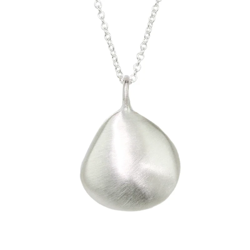 Stream shape necklaces-Large Dew Drop Necklace