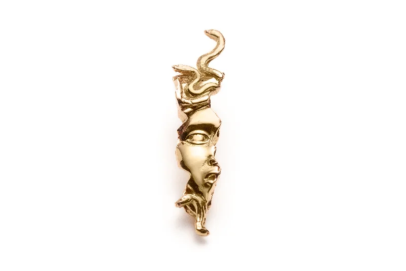 Fine dot earrings-West Medusa Relic Earring