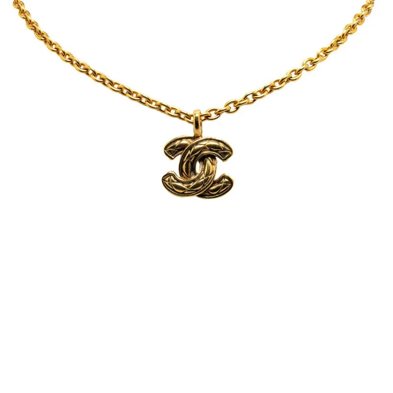 Tourmaline drop necklaces-Chanel   Plating Necklace (Pre-Owned)