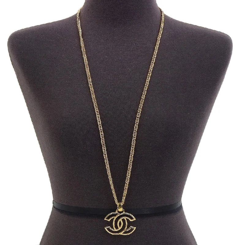 Graceful design necklaces-Chanel Coco Mark   Plated Necklace Jewelry (Pre-Owned)