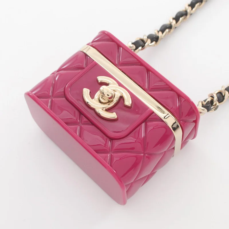 Fine thread necklaces-Chanel   pink  Plating Leather Necklace (Pre-Owned)