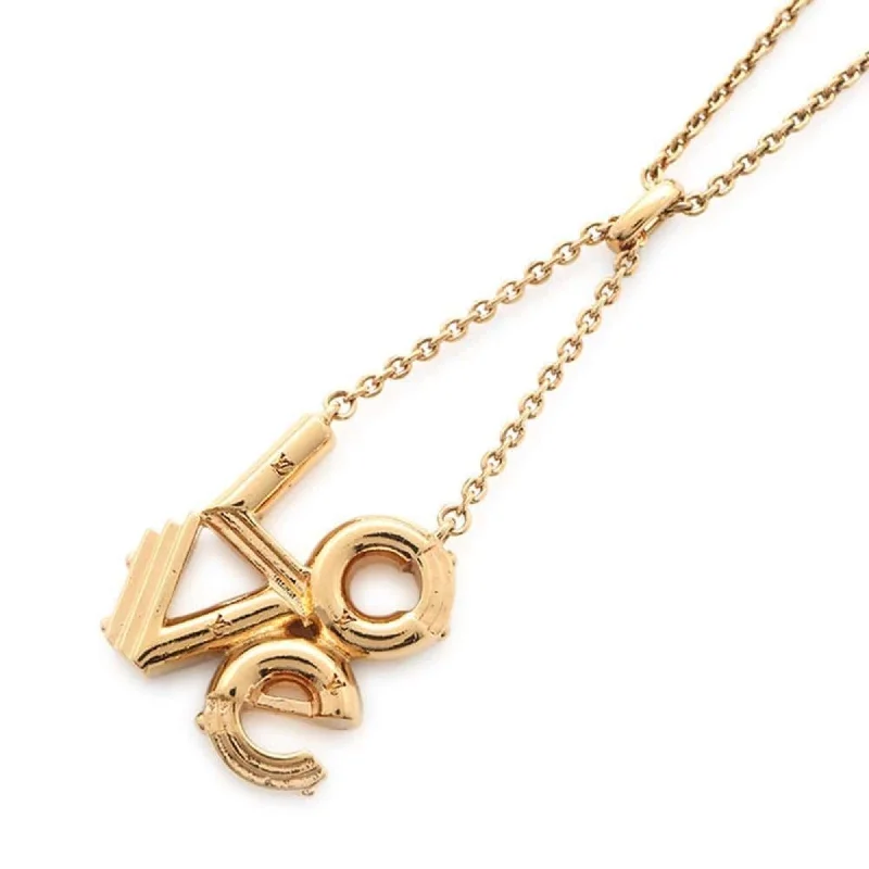 Handmade initial necklaces-Louis Vuitton  Metal Necklace (Pre-Owned)