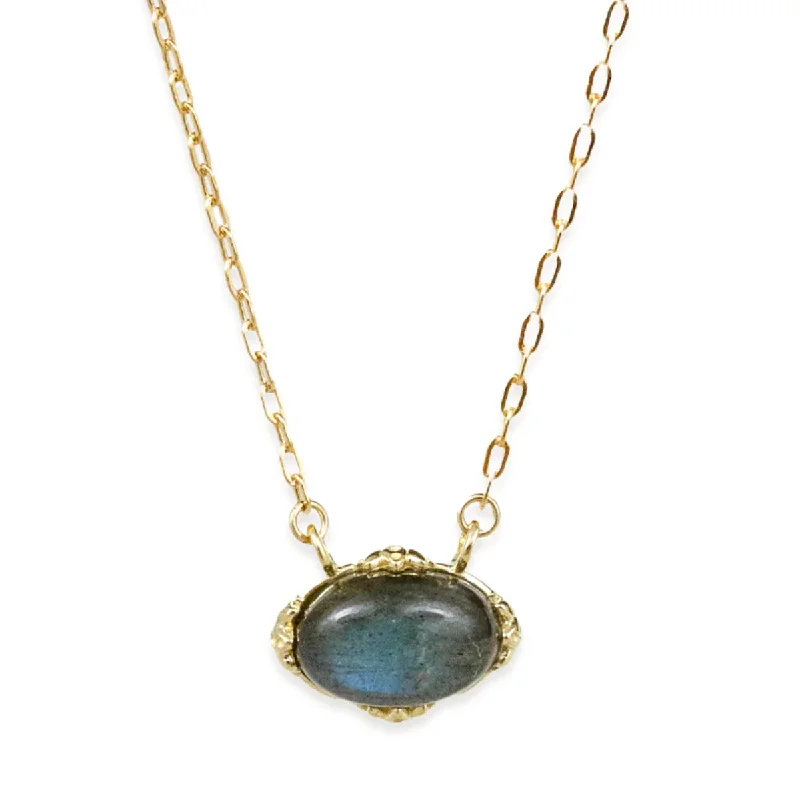 Suspended gem necklaces-Paris Labradorite Necklace