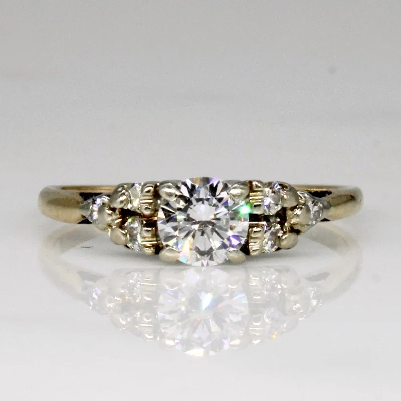 Verdigris bronze rings-Diamond Engagement Ring | 0.52ctw | SZ 6.75 |