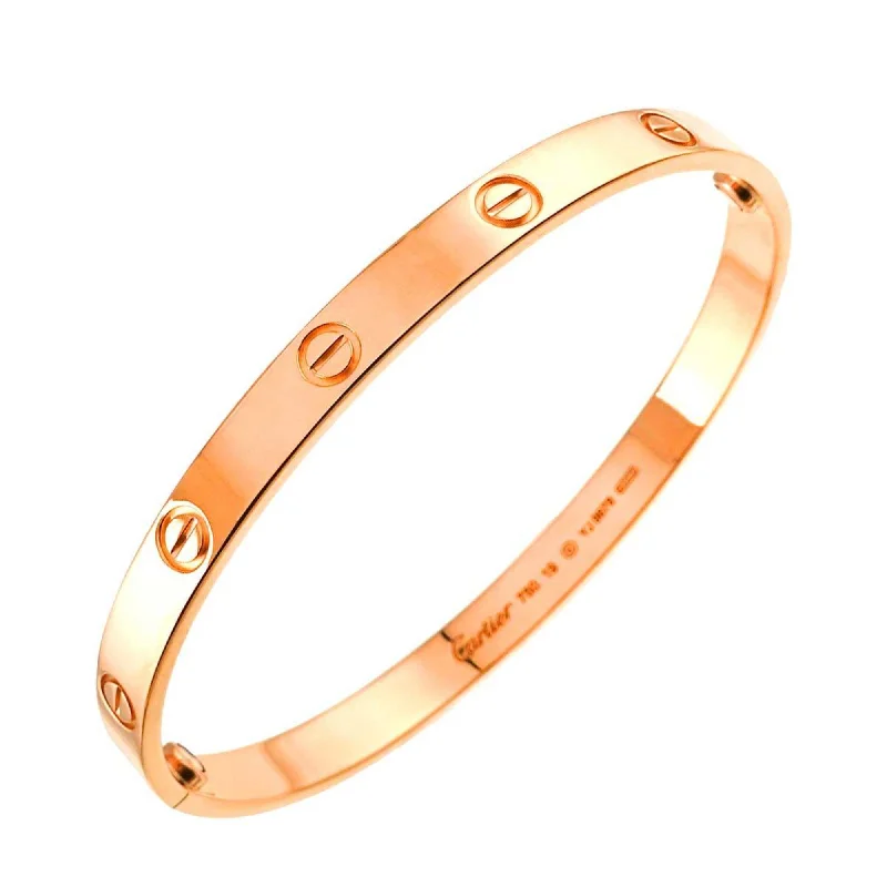 Straw weave bangles-Cartier pink gold (18K) Charm Bracelet (Pre-Owned)