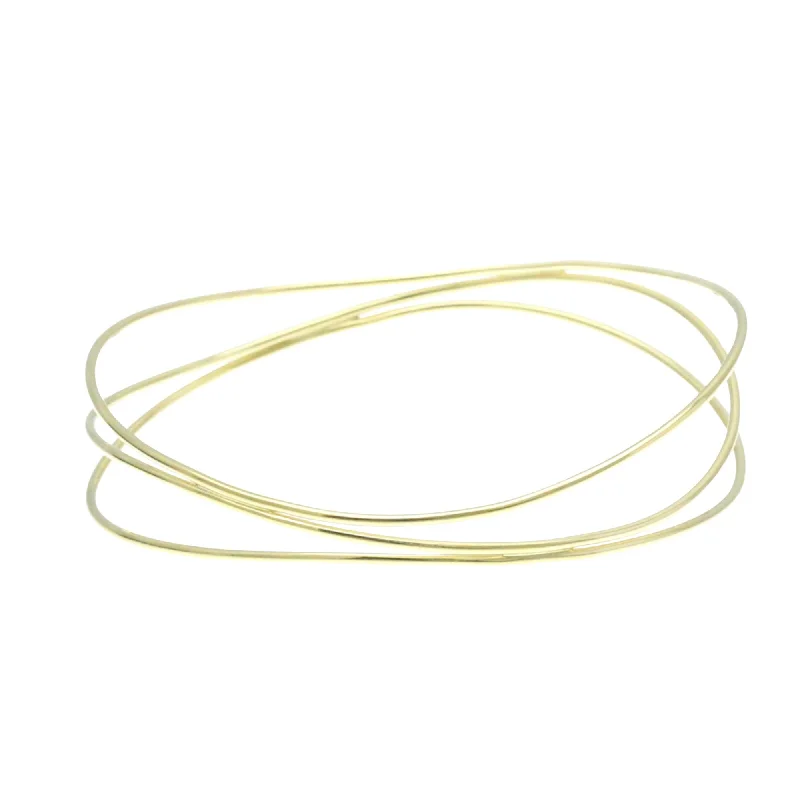 Chiseled metal bangles-Tiffany & Co Wave yellow Bracelet Jewelry (Pre-Owned)