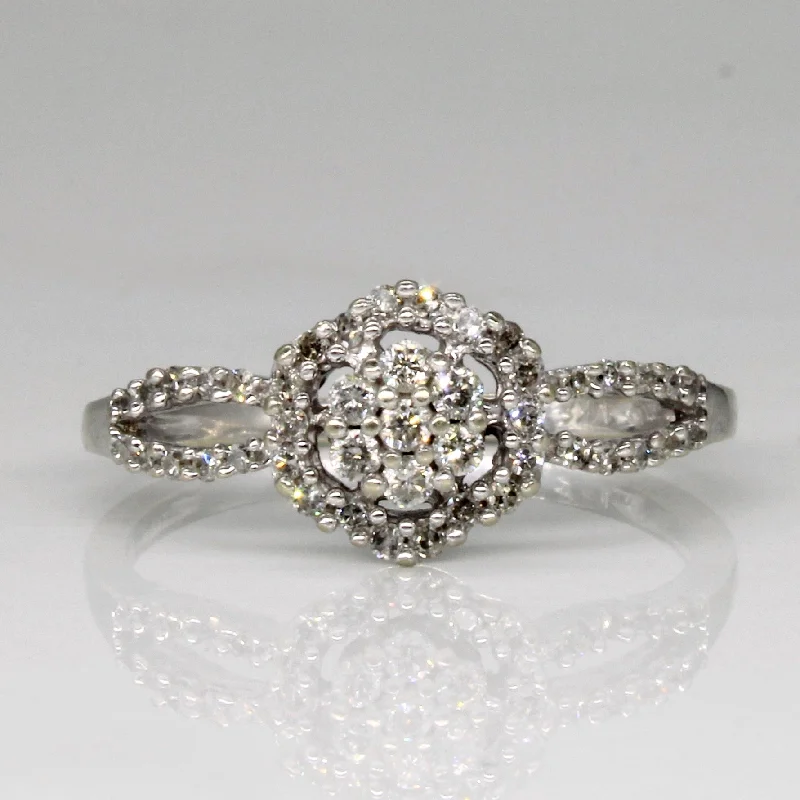 Clear star rings-Diamond Engagement Ring | 0.29ctw | SZ 7 |