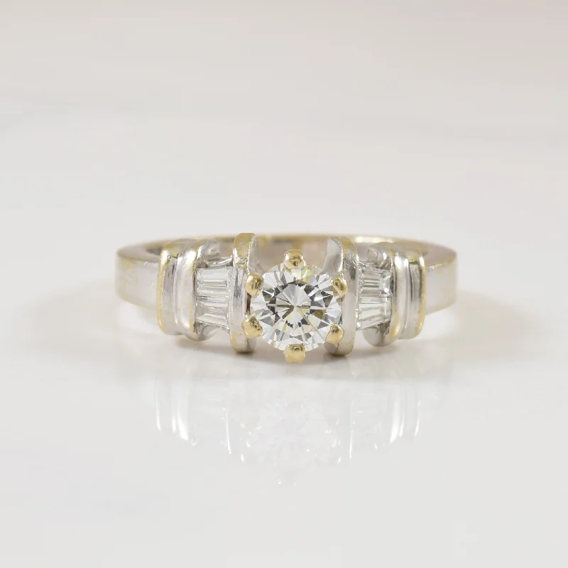 Tapered shank rings-Diamond Engagement Ring | 0.64ctw | SZ 8.25 |