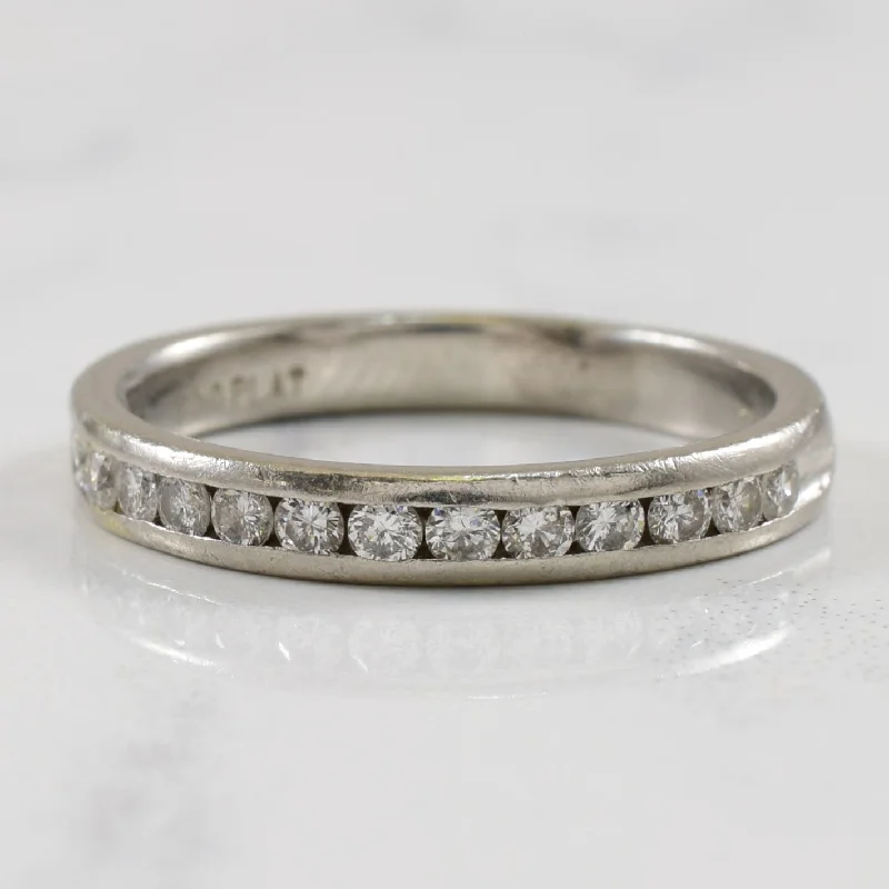 Heliodor cut rings-Platinum & Diamond Band | 0.26ctw | SZ 5 |