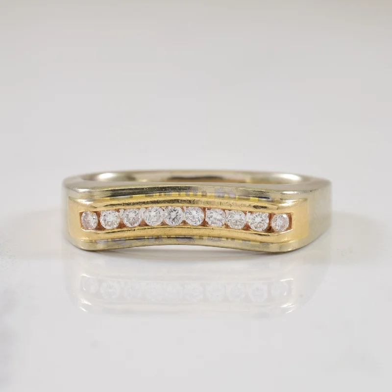 Soft enamel rings-Channel Set Diamond Ring | 0.20ctw | SZ 7.75 |