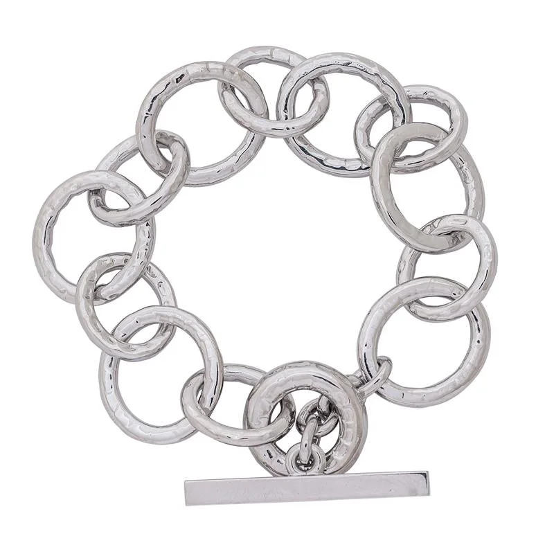 Multi-chain bracelets-Toggle Bracelet- Sterling Silver  (266CS)