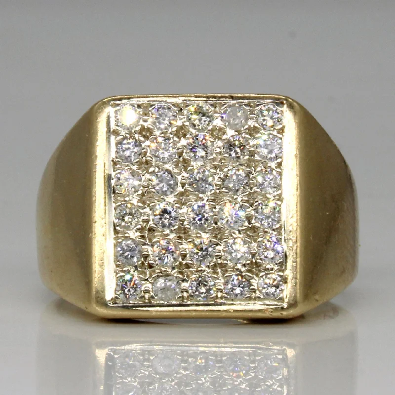 Bright diamond rings-Diamond Grid Ring | 0.60ctw | SZ 7.75 |