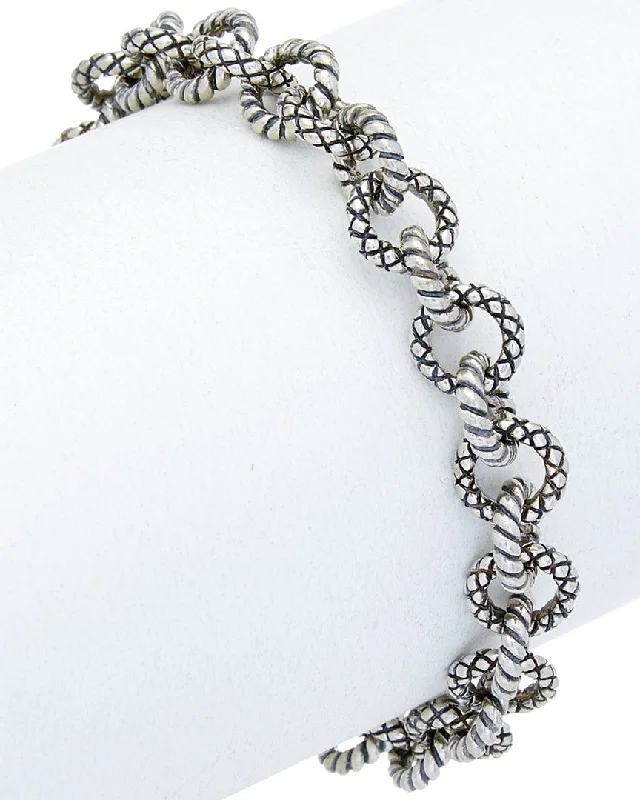 Strand weave bracelets-Andrea Candela Linea 18K & Silver Signature Bracelet