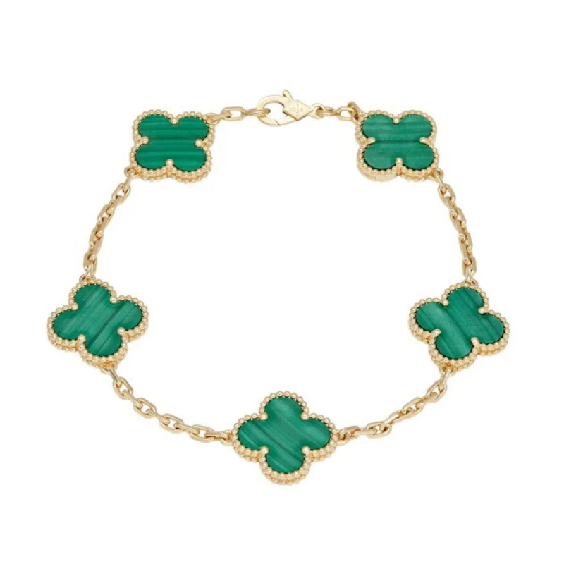 Smooth link bracelets-Van Cleef & Arpels yellow gold (18K) Charm Bracelet (Pre-Owned)