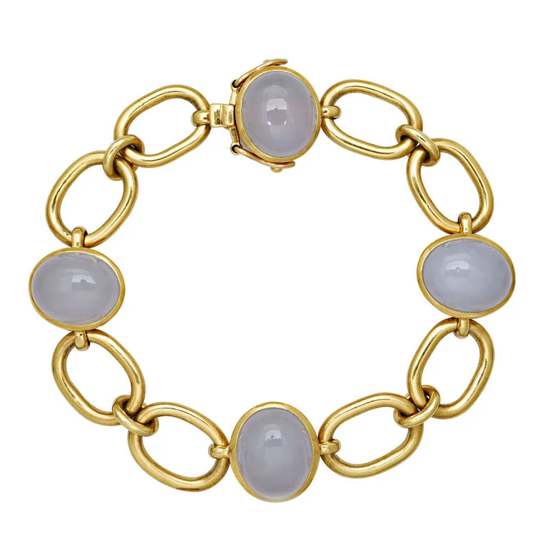 Cotton thread bangles-Bracelet- Chalcedony (1236G)