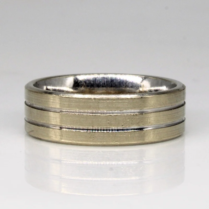 Woven cord rings-14k White Gold Band | SZ 8.5 |