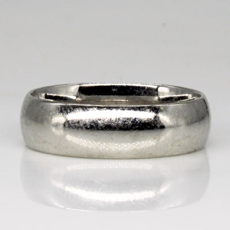 Rococo style rings-10k White Gold Band | SZ 9 |