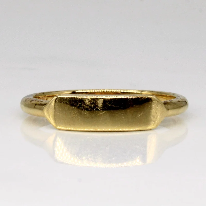 Tri-alloy rings-'Birks' 18k Yellow Gold Ring | SZ 7 |